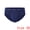 Navy Blue, variant on Men's Triangle Underwear Mid Waist Breathable Soft Briefs Burgundy 38
