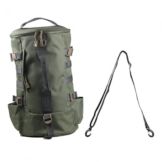 koolsoo Sac pour Matériel de Pêche Étui de Rangement pour Moulinet de Pêche Sac à Dos de Pêche pour Voyager Vert