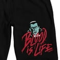 thumbnail image 2 of Universal Monsters Dracula Blood Is Life Men's Black Sleep Pajama Shorts-XXL, 2 of 5