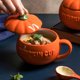 thumbnail image 4 of Taza de cerámica con forma de calabaza naranja para Halloween, tazas de café, artículos para beber para fiestas espeluznantes, decoración Grande, 4 of 9