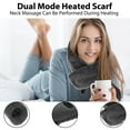 thumbnail image 3 of Heated Scarf 3 Heating Level Heated Neck Wrap Soft USB Heated Neck Scarf with Vibration Massage 4 Massage Mode Comfortable Neck Heating Pad Portable Heated Scarf Easy to Use for Men Women, 3 of 10