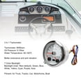 thumbnail image 4 of 3 in 1 85mm Tachometer 8000rpm Multifunction Gauge for Car Truck Boat, 4 of 7