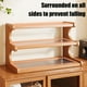 thumbnail image 5 of Estantes De Madera Estante organizador de tazas de madera de 3 niveles para encimera, 1 unidad, 31,8 x 29,8 x 19,8 cm, color marrón, para cocina Yulucky, 5 of 7