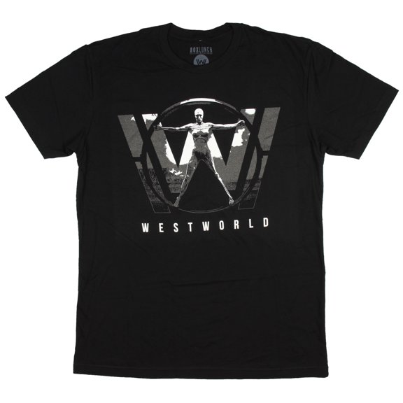 Westworld Men's Vitruvian Woman Logo T-Shirt (Medium)