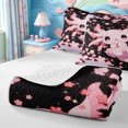 thumbnail image 4 of Manfei Kawaii Ocean Axolotl Twin Quilt Set,Pink Japanese Sakura Twin Coverlet Set,2 Pieces,1 Bedspread and 1 Pillowcase, 4 of 7