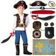 thumbnail image 1 of Disfraz de pirata Spooktacular Creations para Halloween para niños, azul, 1 of 6
