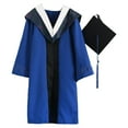 thumbnail image 1 of PENGXIANG 1 Set Graduation Uniform Super Soft Wear Resistant Polyester Bachelor Hat Graduation Cloak Photography Props Set for College, 1 of 9