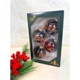 thumbnail image 6 of Halloween Tree Ornaments - 67mm/2.625" Decorated Glass Balls from Christmas by Krebs - Handmade Seamless Hanging Holiday Decorations for Trees - Set of 4 (Shiny Ebony Black with Faces), 6 of 9