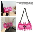 thumbnail image 7 of Transparent Crossbody Bag, Punk Bat Messenger Shoulder Bag with Chain Strap, Halloween Mini Mobile Phone Purse for Women Men, 7 of 7