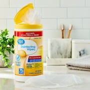 Great Value Disinfecting Wipes, Lemon Scent, 75 Count