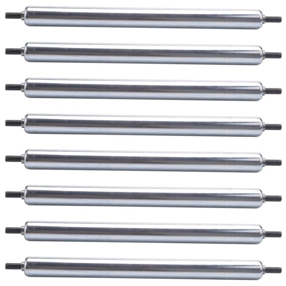 8Pcs 25mm x 300mm Carboon Steel Assembly Line Conveyor Roller