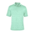 thumbnail image 1 of Monterey Club Men's Dry Swing Heather Self Collar Jersey Golf Polo Shirt #1021, 1 of 2