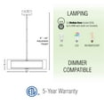 thumbnail image 4 of Kira Home Lindos 20" Double Drum Pendant Light, Chandelier, Sheer Outer, White Inner Fabric Shade, Brushed Nickel, 4 of 8