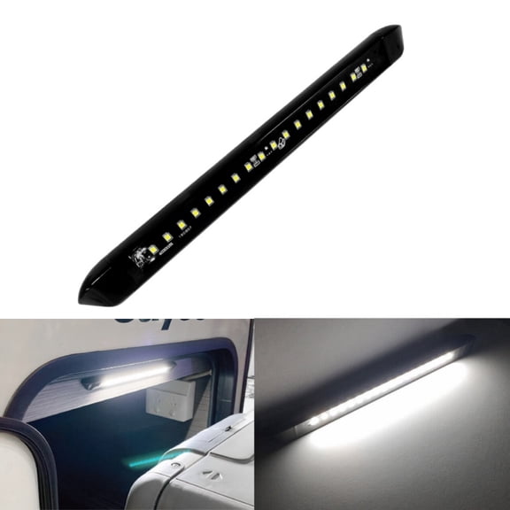 9.8inch 12V LED Under Cabinet Light, IP66 Waterproof, 270 Lumens, 40° Downward Beam, Surface Mount for RV, Truck, Boat, Camper, Indoor & Outdoor Use