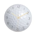thumbnail image 1 of Reloj de pared moderno de 12 pulgadas, redondo, con balón deportivo, sin tictac, funciona con pilas, para el hogar Golf, 1 of 8