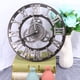 thumbnail image 4 of EeaseMX Reloj de pared con mecanismo industrial, decorativo, estilo industrial (30 cm, plateado, sin batería), 4 of 7