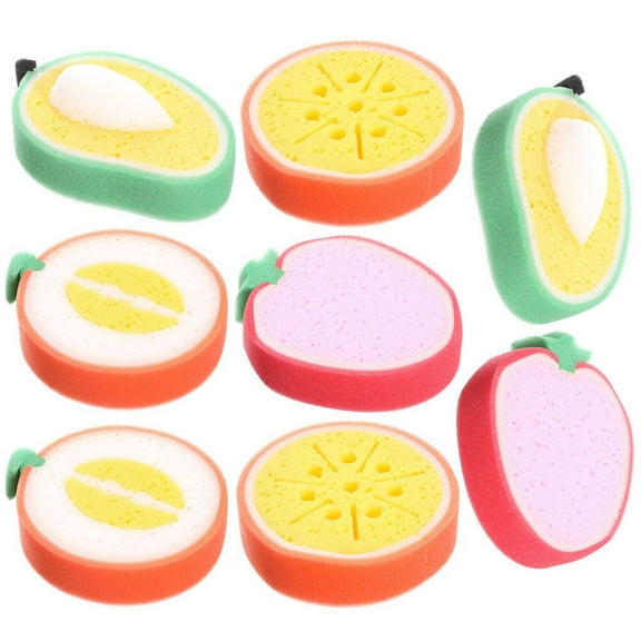 ULTNICE FruitShaped Cleaning Sponges for Kitchen Use Super Absorbent and Washable 8 Pieces Assorted Color