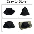 thumbnail image 6 of Yirtree Bucket Hats for Women Sun Beach Hat Reversible Teens Girls Wide Brim Summer Fisherman's Caps, 6 of 7