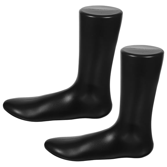 BESTOYARD 2Pcs Foot Mannequin for Anklets Black PE Women Type Shoe and Sock Exhibitions