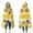 Yellow Dot Sunflower, variant on Wearable Blanket,Yellow Dot Sunflower Bee Pattern Hooded Wearable Sherpa Blanket for Adults & Teens,Winter Poncho Shawl Wrap Cape Thick Warm,60"x80"