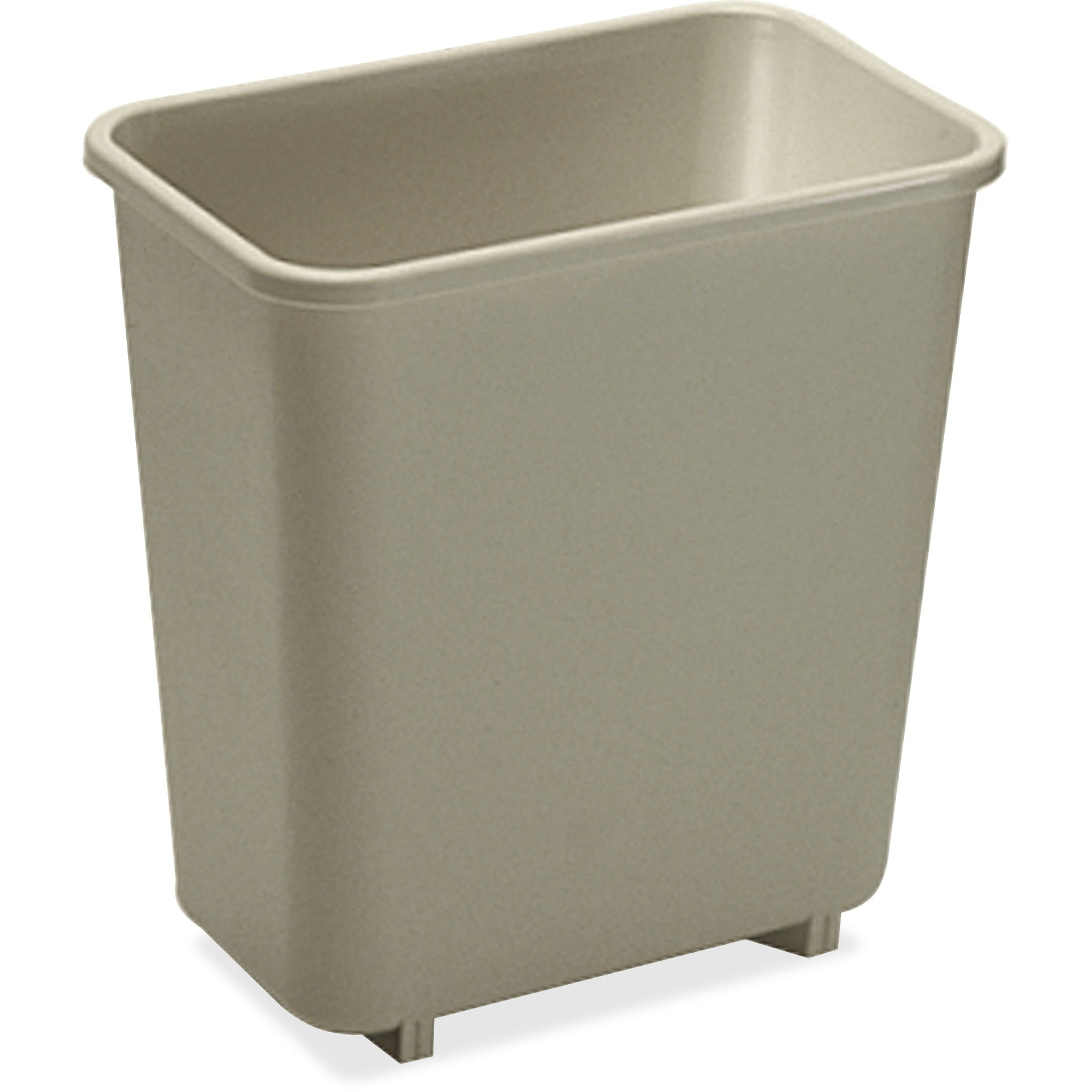 Rubbermaid Vanity Wastebasket, Beige, 2 Gal