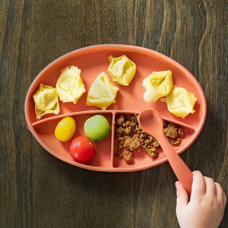 6pcs Silicone Baby Feeding Set Including Tableware For 6-12 Month Old Babies  - Baby Plate And Bowl Set With High Side Walls For Easy Scooping. This  Self-feeding Baby Utensils Set Is Perfect