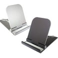 thumbnail image 1 of Cell Phone Stand, 2 Pack Cell Phone Holder for Desk Small Phone Stand for Travel Lightweight Portable Foldable Tablet Stands Desktop Stands for Android Smartphone Office Supplies, 1 of 7