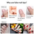 thumbnail image 2 of Almond Shaped Acrylic Nail Tips - 500pcs False Nails Tips Full Cover Nails With Case For Diy Nail Art, 10 Sizes, 2 of 5
