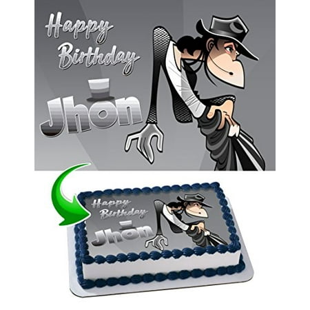 Michael Jackson Edible Cake Topper Personalized Birthday 1/4 Sheet Decoration Custom Sheet Birthday Frosting Transfer Fondant Image