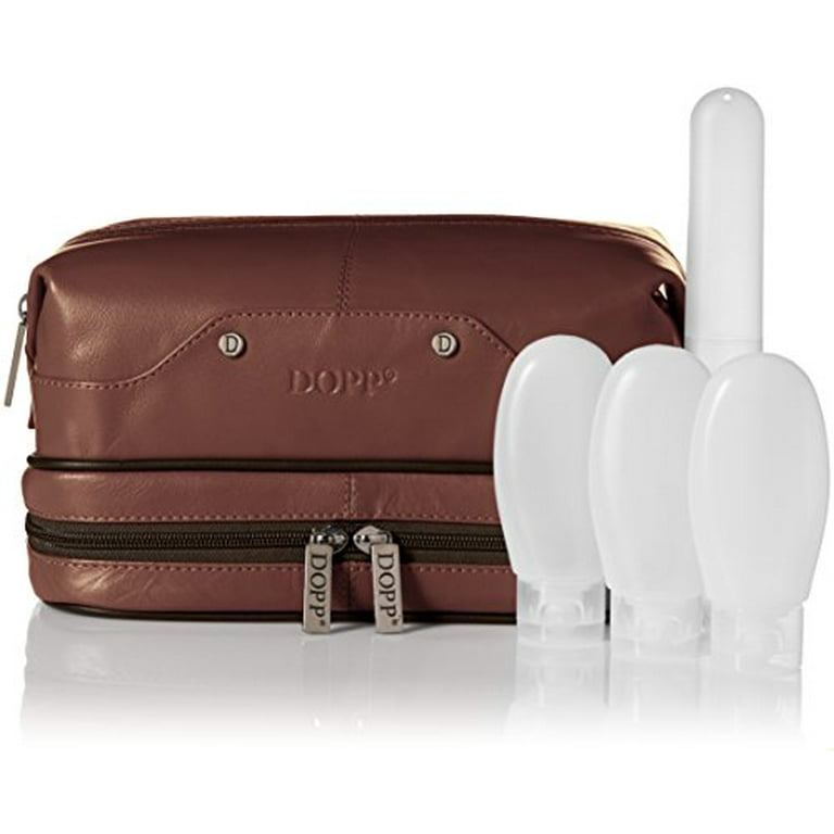 dopp veneto travel toiletry bag Dopp Men's Veneto Travel Kit with Bonus Items-Leather, Brown