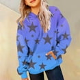 thumbnail image 2 of Gibobby Cute Hoodies for Teen Girls Trendy Preppy Hooded Sweatshirts Oversized Long Sleeve Shirts Gradient Clothes for Girls(Blue,7-8 Years), 2 of 8