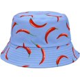 thumbnail image 4 of CoCopeaunts Reversible Bucket Hats Girls Fashion Sun Protection Packable Outdoor Cool Fisherman Hat for Unisex Travel Camping, 4 of 8