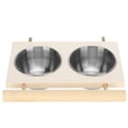 thumbnail image 3 of Comedero Para Loros De Acero Inoxidable Soporte Para Comedero Para Loros Resistente A Mordeduras Patio Para Alimentación De Agua Jardín Doméstico Para Alimentación De Aves ANGGREK Otros, 3 of 8