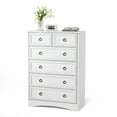 thumbnail image 3 of Duerer Modern Drawer Dresser Chest with 6 Drawers, White, for Living Room Bedroom Hallway, 3 of 10
