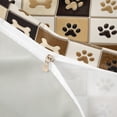 thumbnail image 4 of Homewish Paw Bone Plaid Twin Duvet Cover,Retro Pet Dog Theme Twin Bedding,Brown,Light Gray Reversible,2pcs,1 Duvet Cover and 1 Pillowcase, 4 of 6