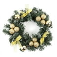 thumbnail image 4 of ETOSHOPY Christmas Wreath With Battery Powered LED Light String Front Door Hanging Garland Holiday Festival Home Decoration, 4 of 5