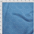 thumbnail image 3 of oneOone Viscose Chiffon Medium Blue Fabric Crocodile Ogee & Leaves African Sewing Craft Projects Fabric Prints By Yard 42 Inch Wide, 3 of 4