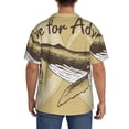 thumbnail image 5 of Gaeub We Live for Adventure Men's Lapel Short Sleeve Shirt, Relaxed Fit Shirt, Soft and Breathable for Outdoors Party Travel - X-Large, 5 of 7