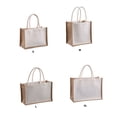 thumbnail image 4 of Bearachild Bolsas de compras de lino cómodas y confiables para cualquier lugar, prácticas y elegantes Almacenamiento y organización del hogar XL (17*37*27), 4 of 6