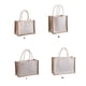 thumbnail image 4 of Naiovety Bolsas de asas de yute de gran capacidad para hacer compras fáciles Bolsas de regalo con gran capacidad de carga Almacenamiento y organización del hogar L (13*32*21), 4 of 6