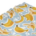 thumbnail image 4 of Shower Curtain, Cute Banana Blue Waterproof Fabric Plastic Shower Curtain, Drying Fast Bathroom Curtain with 9 Buttonholes, Ruffle Shower Curtain 60x72in, 4 of 8