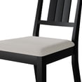 thumbnail image 3 of Castle Place Simple Wooden Dining Chair, Set of 2, Black, 3 of 8