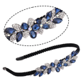 thumbnail image 3 of Diadema de flores con diamantes de imitación para mujer, diadema francesa con lazo de mariposa, diadema de metal, aros de cristal para el cabello, accesorios para el cabello, 3 of 5