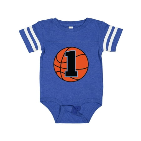 

Inktastic Basketball 1st Birthday 1 Year Old Gift Baby Boy Bodysuit