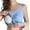 Sky Blue-A2, variant on Ribbed Cotton Tank Top with Built in Bra for Women Shelf Bra Camisole Tops Workout Tops Cami Bra Padded Tank Top Sports Bras White L