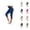 Blue, variant on Skirted Capri Leggings for Women Spring Summer Elastic High Waist Slim Fit Workout Yoga Pants Capris