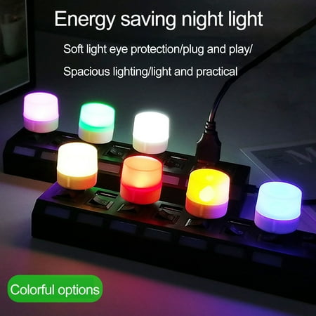 

Kripyery USB Night Light No Video Flash Soft Light Plug And Play Light-transmitting Lampshade Decorative Desktop Decoration Long Service Life Energy-saving Ambient Light for Bedroom