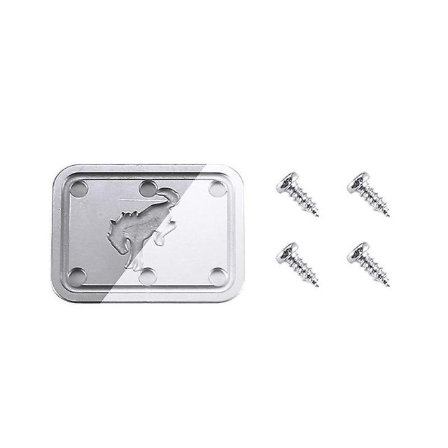 Insignia de tapa de depósito de combustible de metal para piezas de Ford Bronco Traxxas Trx4 92076-4 Afortunado Sencillez