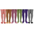 thumbnail image 3 of Jefferies Socks Girls Stripe Nylon Halloween Christmas Dress Tights 2 Pack, 3 of 4