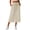 Beige women's wide leg capri pants a1, variant on Cagogo Women's Wide Leg High Waisted Capri Pants with Pockets Casual Solid Loose Cropped Palazzo Trousers for Summer Beach Workout, Red L